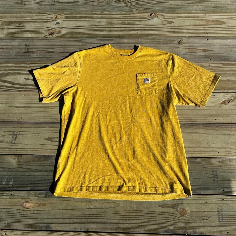 Carhartt Men's Short Sleeve Tee in Mustard